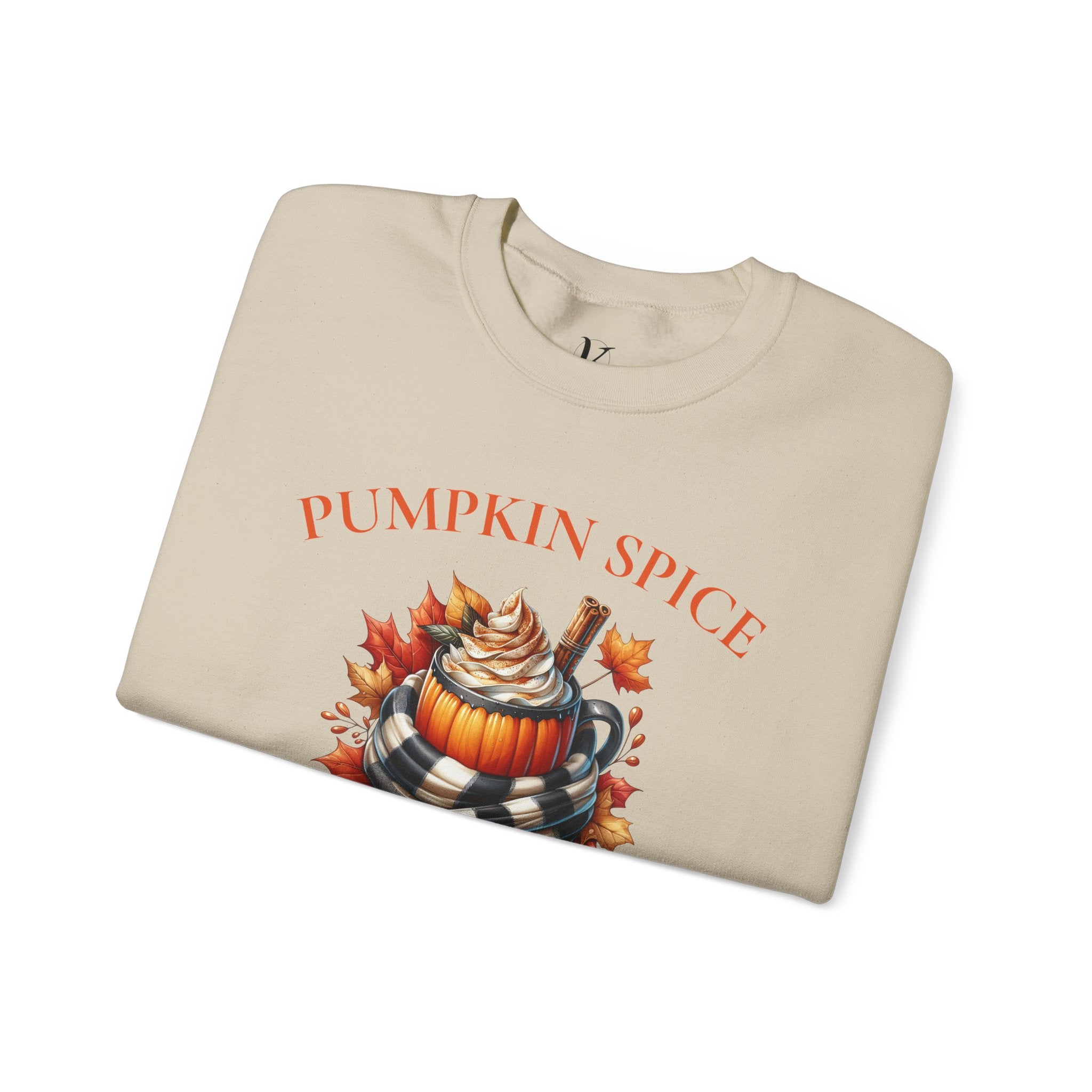 Crewneck Sweatshirt — Pumpkin Spice "Savor the Season" Fall Graphic Pullover