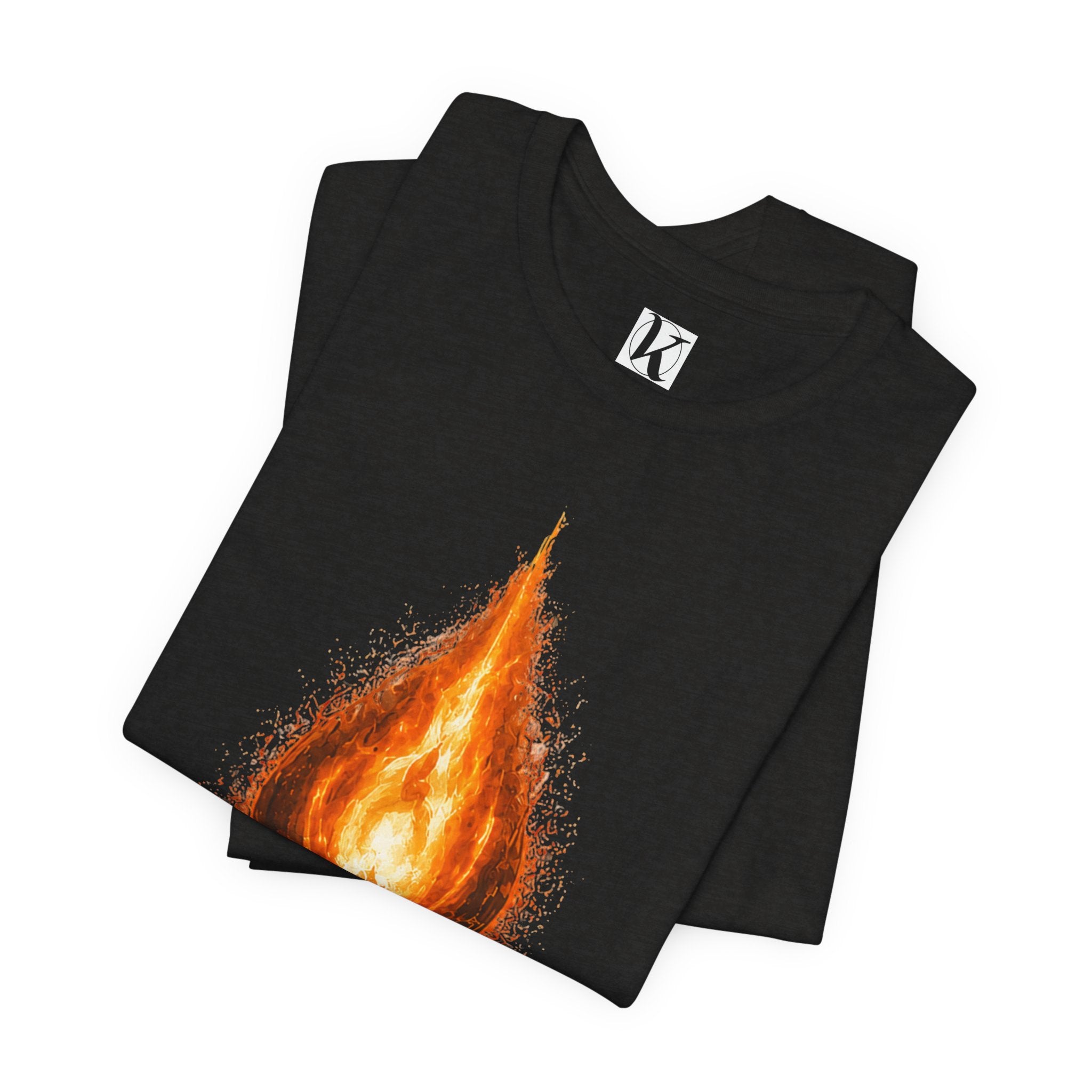Ember Flame Tee — Fiery Leaf Graphic T-Shirt