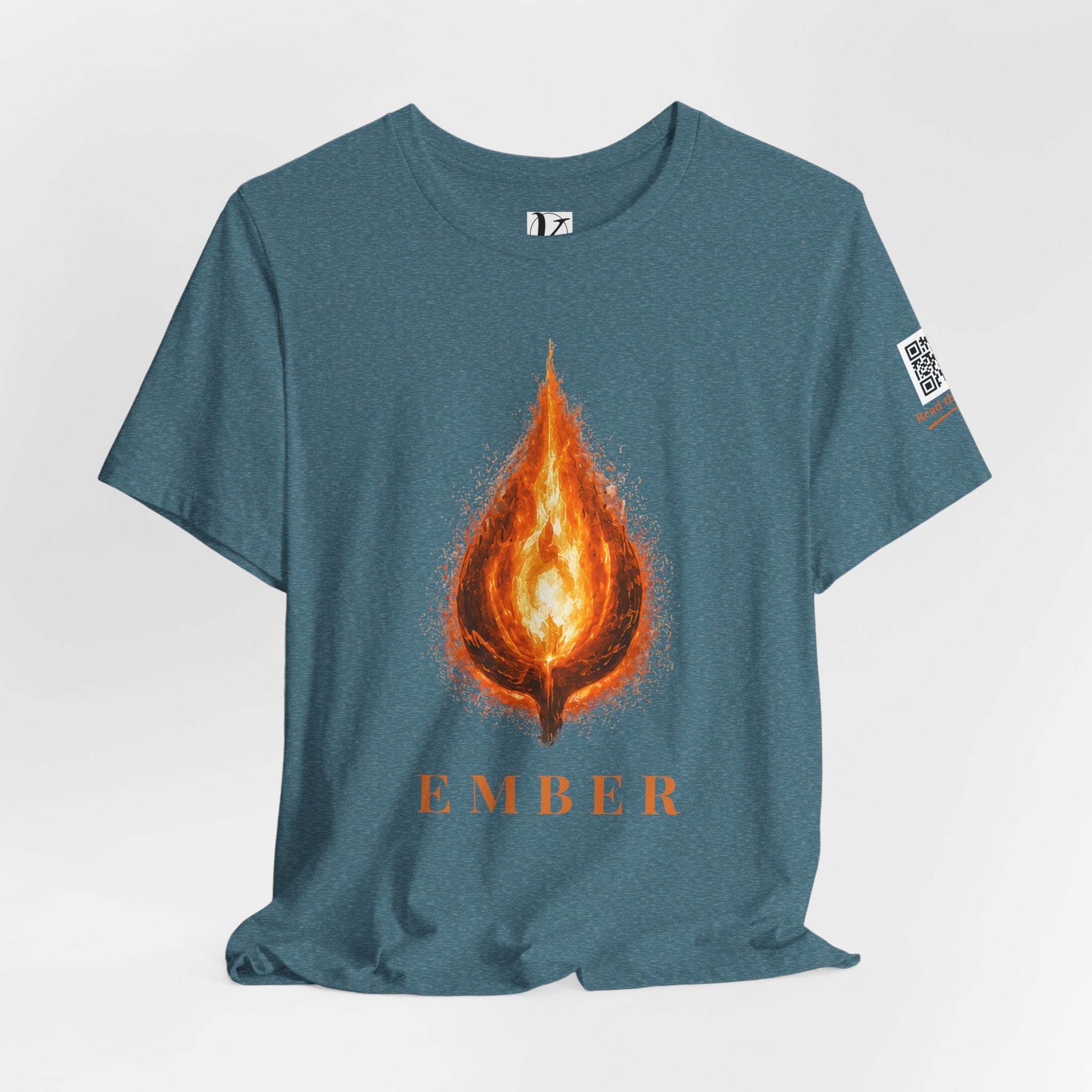 Ember Flame Tee — Fiery Leaf Graphic T-Shirt