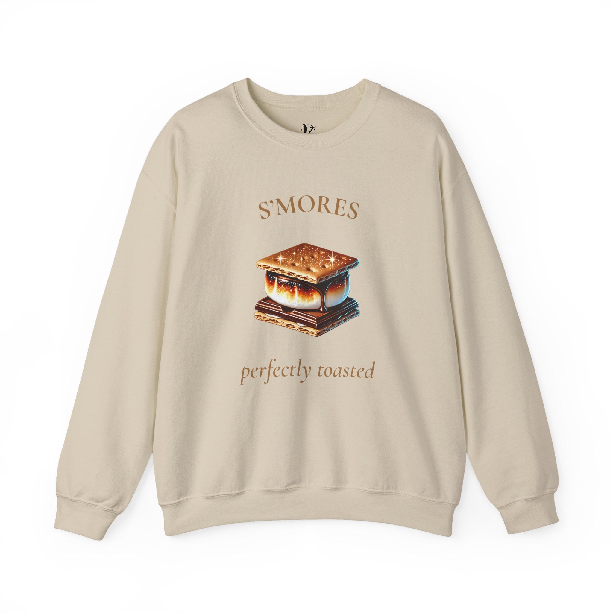 S'mores Crewneck Sweatshirt — "Perfectly Toasted" Cozy Fall Graphic Pullover