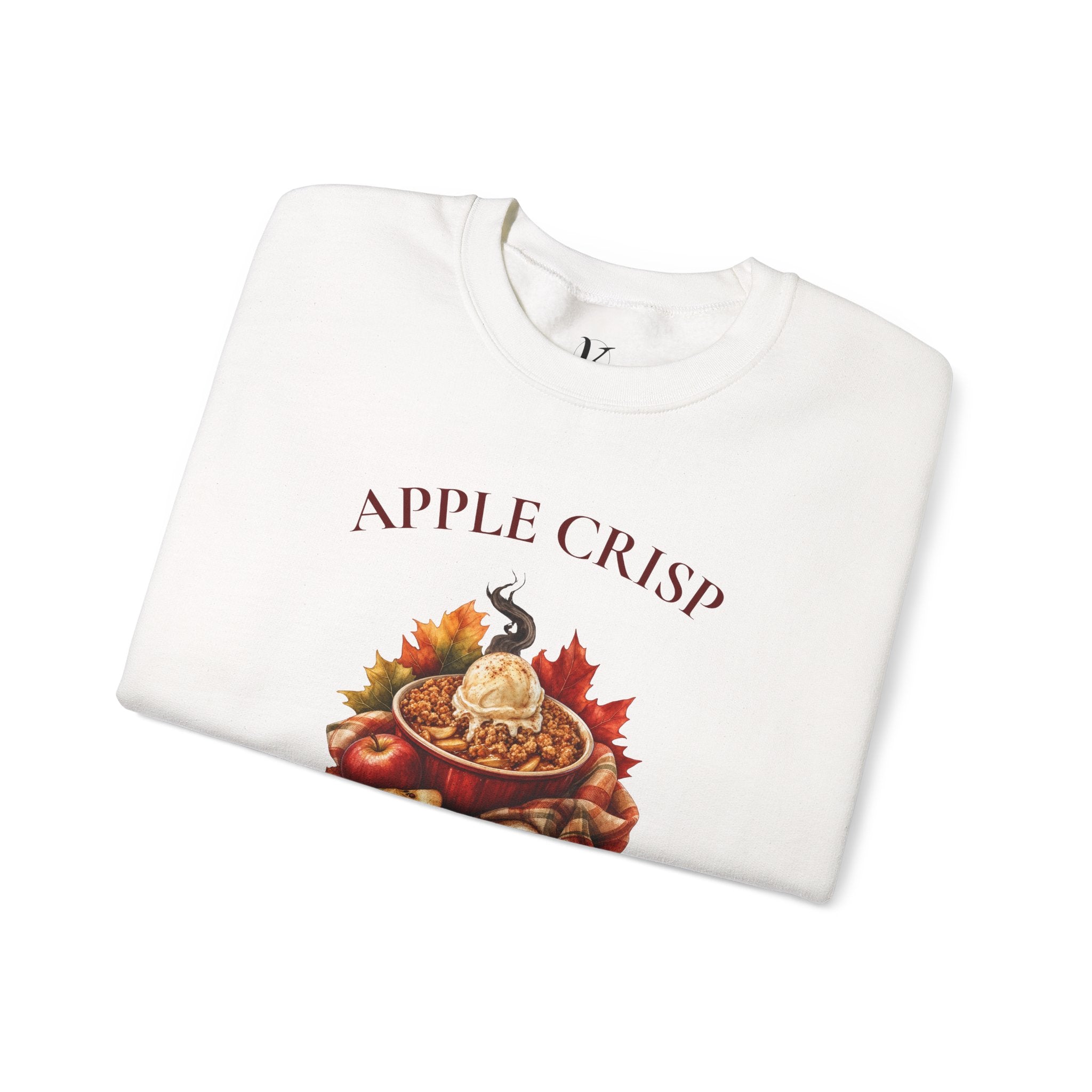 Apple Crisp Crewneck Sweatshirt — “Best Served Warm” Fall Graphic Pullover