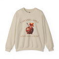 Caramel Apple Crewneck Sweatshirt — "A Little Sweet, A Lot Fall" Cozy Fall Graphic Pullover