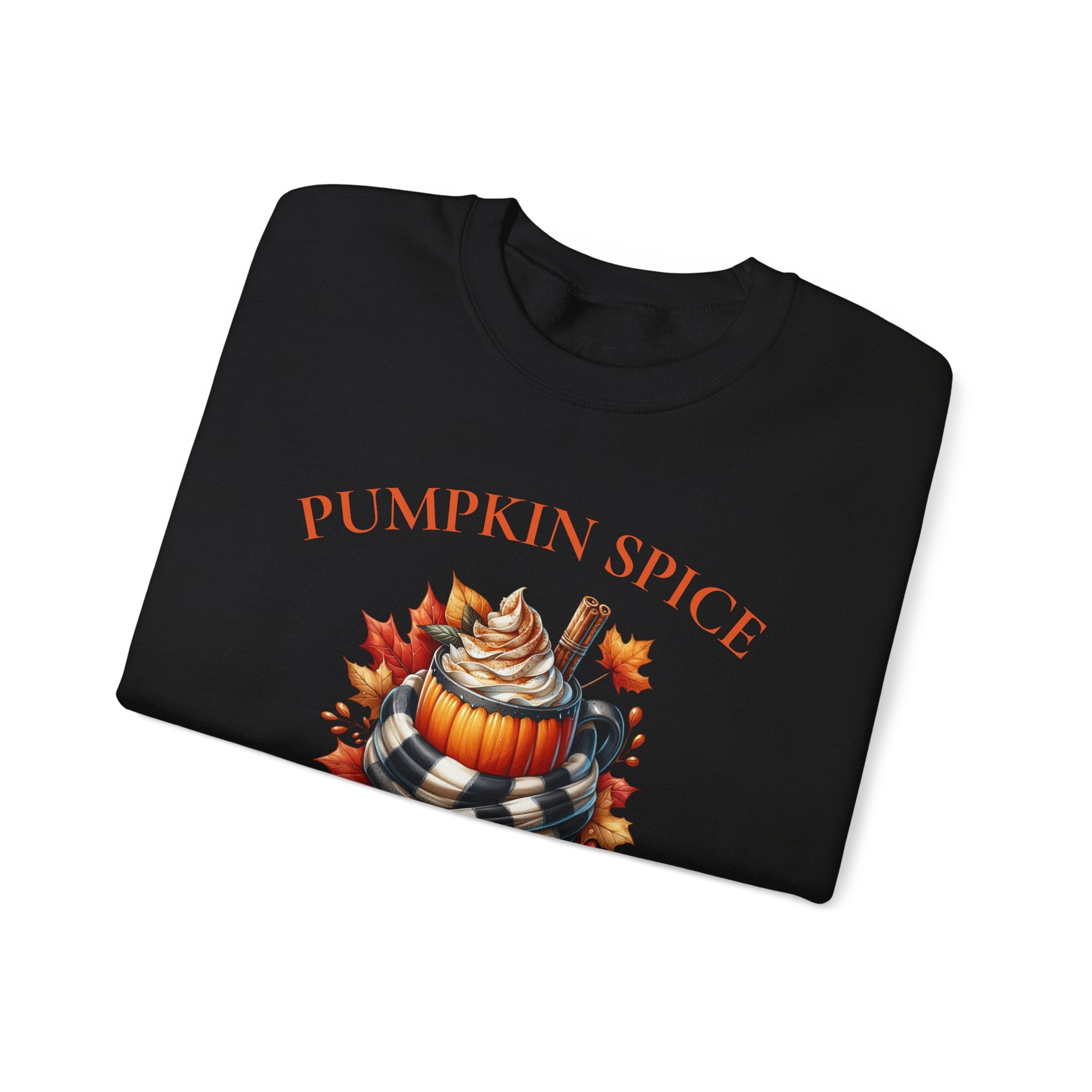 Crewneck Sweatshirt — Pumpkin Spice "Savor the Season" Fall Graphic Pullover