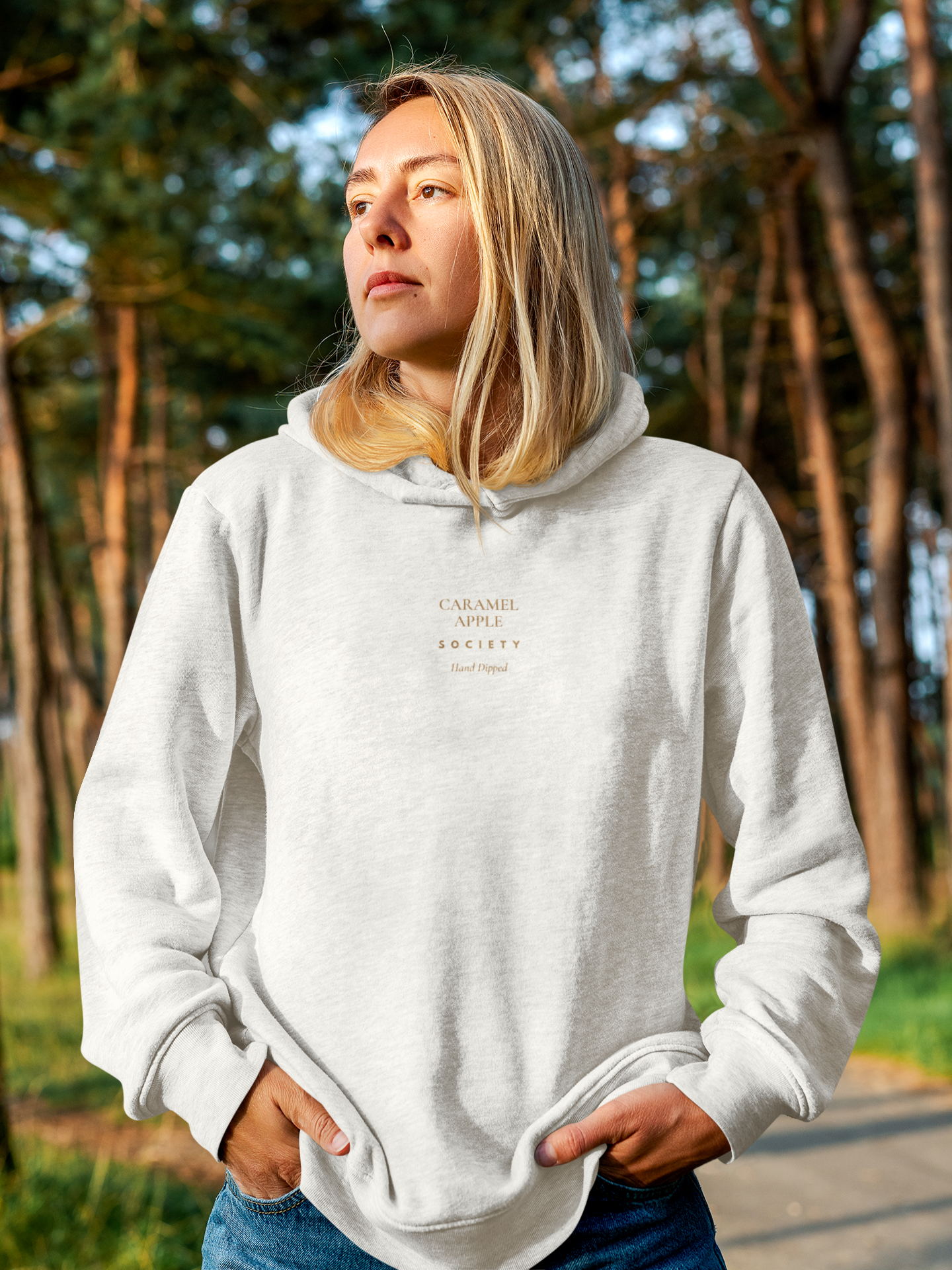 Caramel Apple Society Hoodie — Hand Dipped